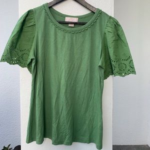 Rachel Parcell green shirt